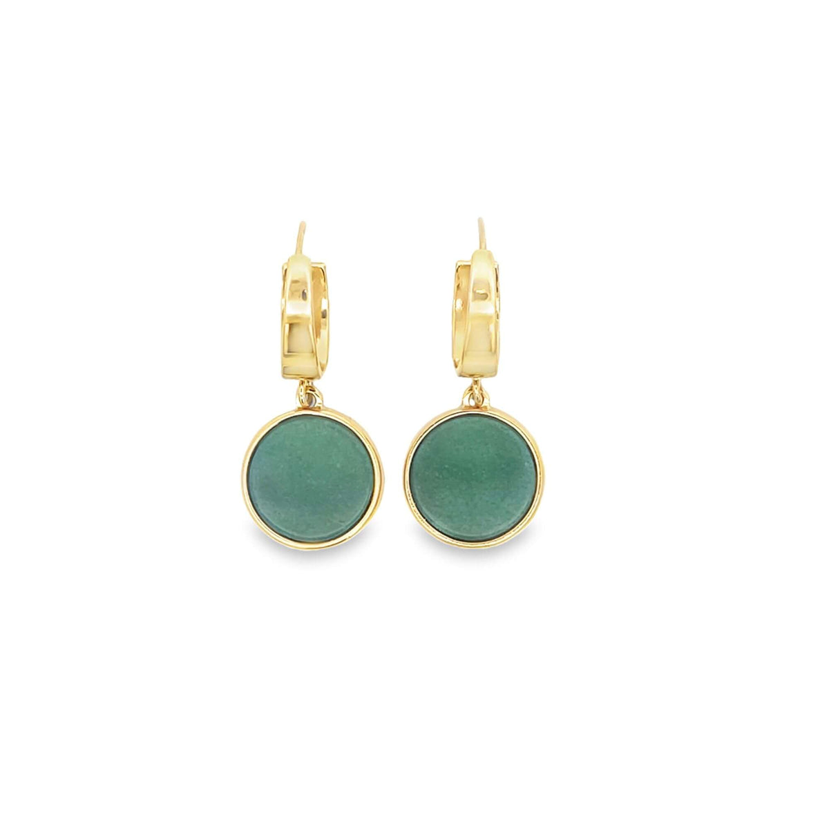 Natural Stone Round Earrings LuxuryLifeWay Online Store