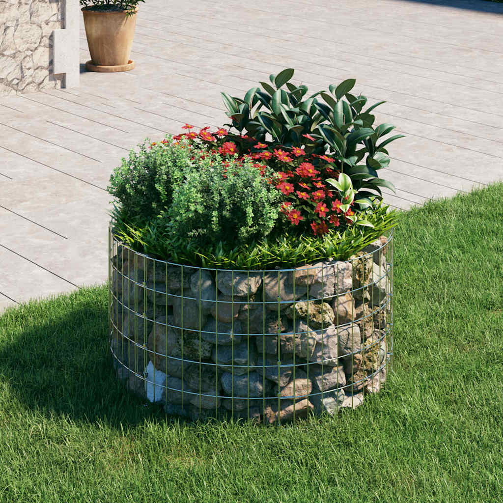 Circular Gabion Pole Galvanized Steel 39.4"x19.7 LuxuryLifeWay Online Store