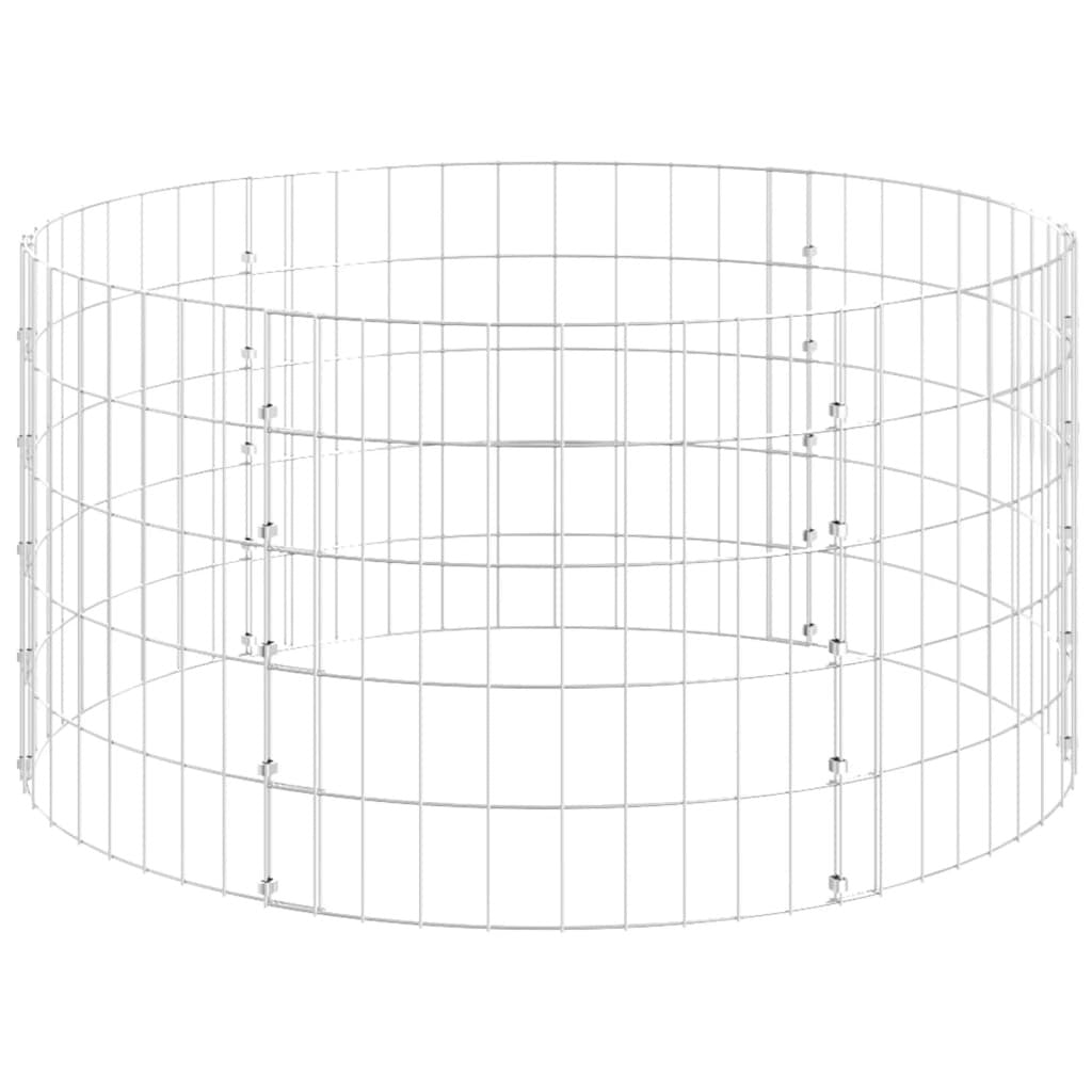 Circular Gabion Pole Galvanized Steel 39.4"x19.7 LuxuryLifeWay Online Store