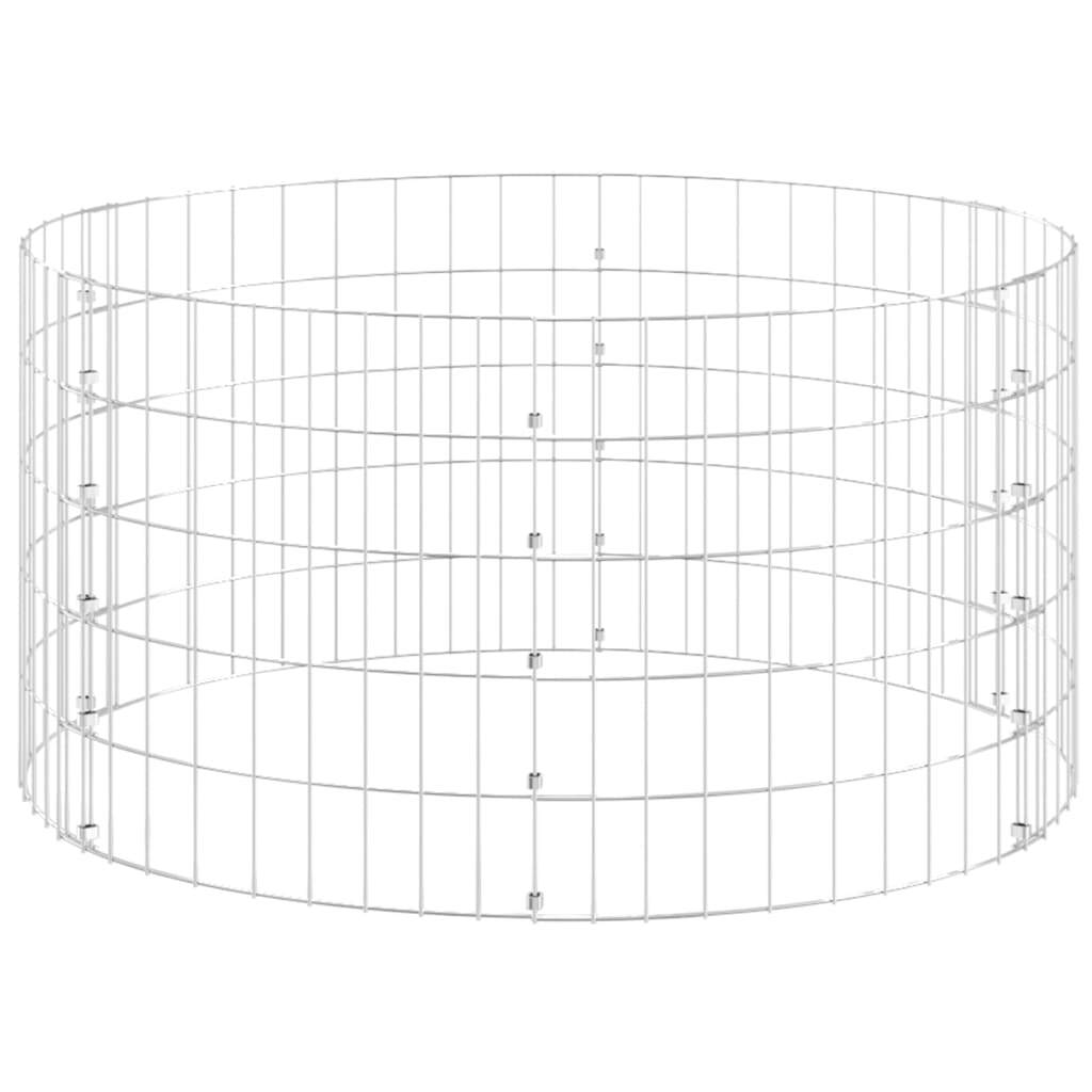 Circular Gabion Pole Galvanized Steel 39.4"x19.7 LuxuryLifeWay Online Store