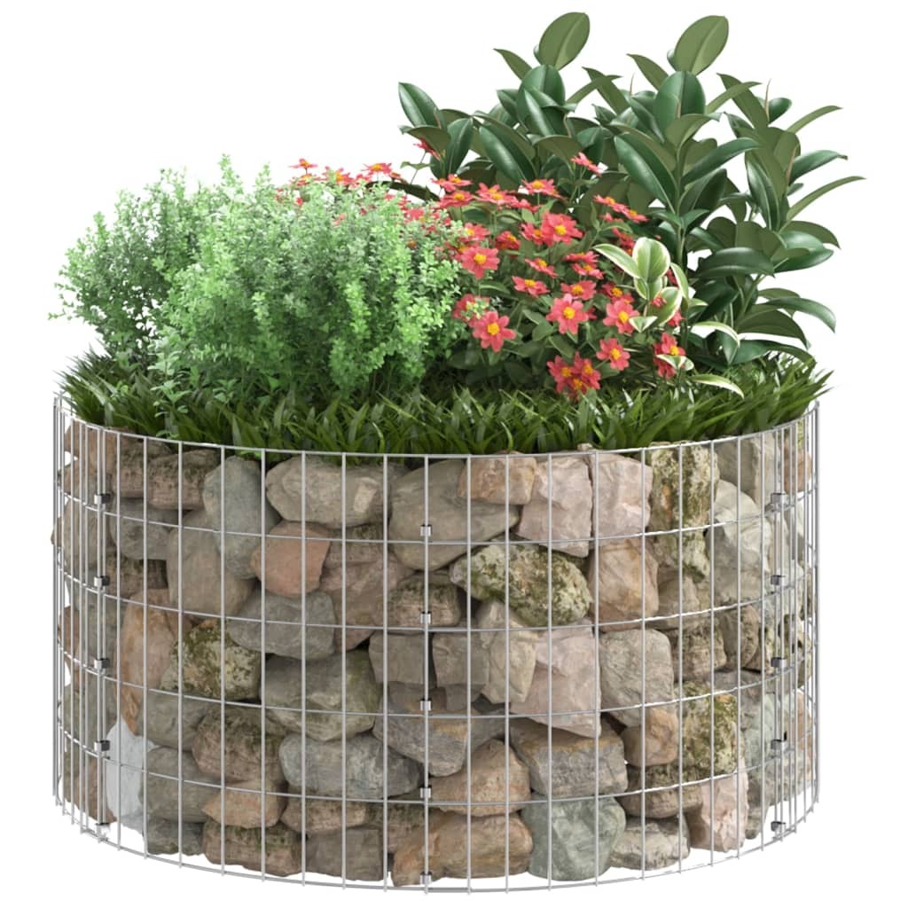 Circular Gabion Pole Galvanized Steel 39.4"x19.7 LuxuryLifeWay Online Store