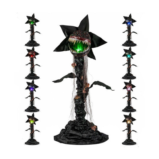 6.2 ft Animated Halloween Man-Eater Plant with Color-changing LEDs LuxuryLifeWay Online Store
