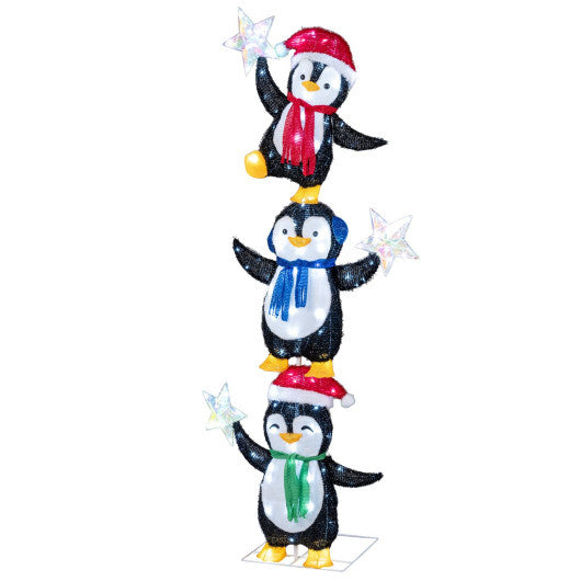 6 ft Pre-lit Penguin Christmas Yard Decoration for Holiday Decor LuxuryLifeWay Online Store