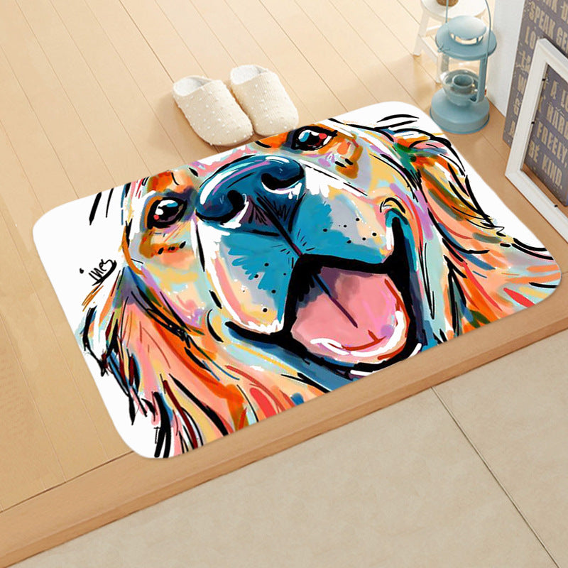 Digital Printing Floor Mat Bathroom Kitchen Toilet Absorbent non-slip Mat