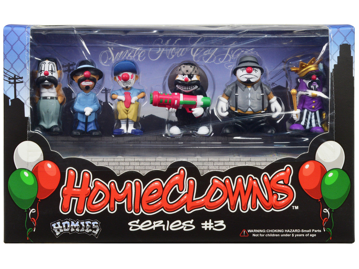 "HomieClowns" Series 3 2-Inch Figures Set of 6 Pieces by Homies LuxuryLifeWay Online Store