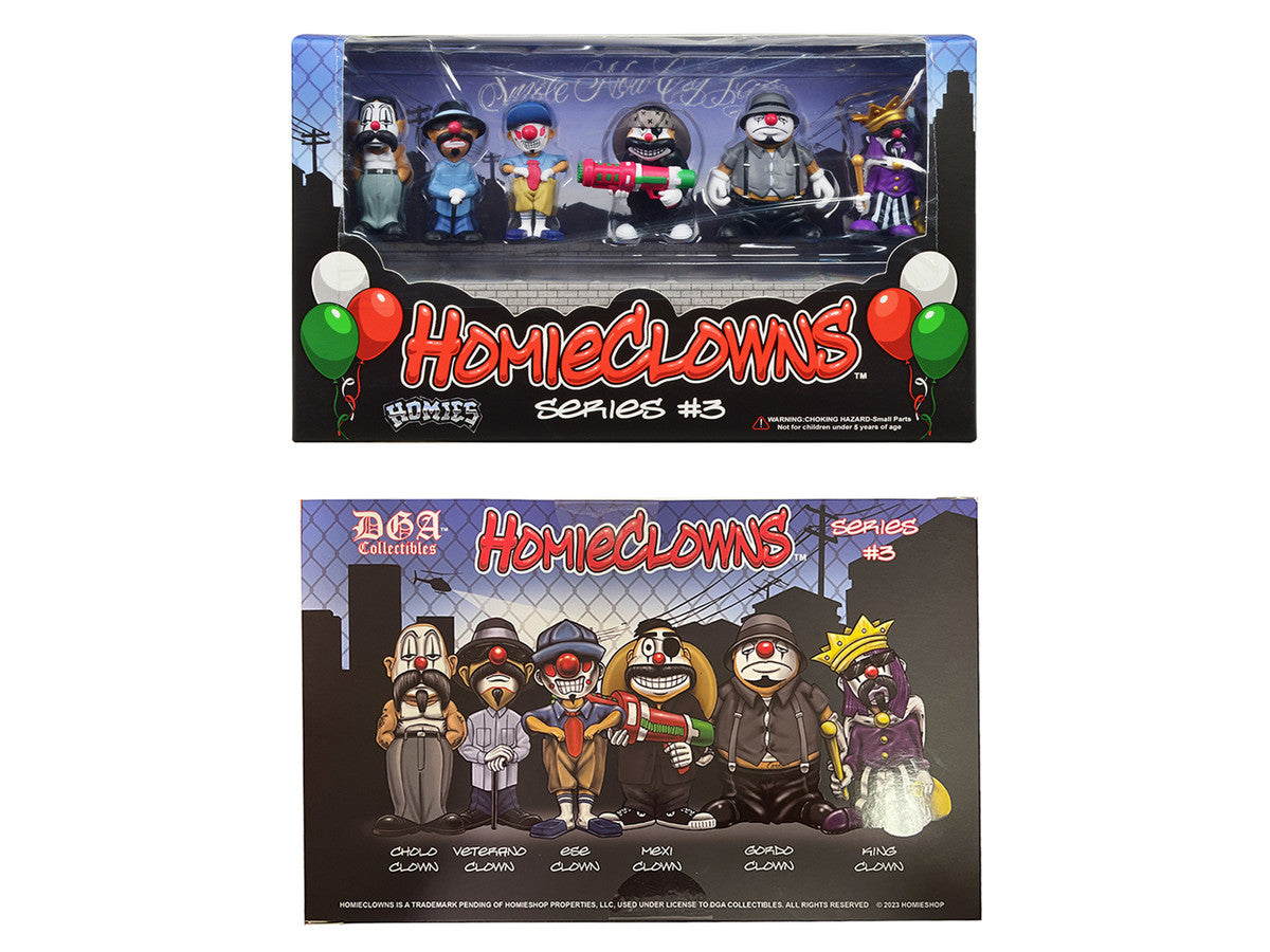 "HomieClowns" Series 3 2-Inch Figures Set of 6 Pieces by Homies LuxuryLifeWay Online Store