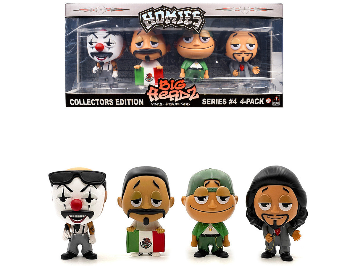 "Homies Big Headz" Series 4 Collector's Edition 4-Pack of Figures by Homies LuxuryLifeWay Online Store