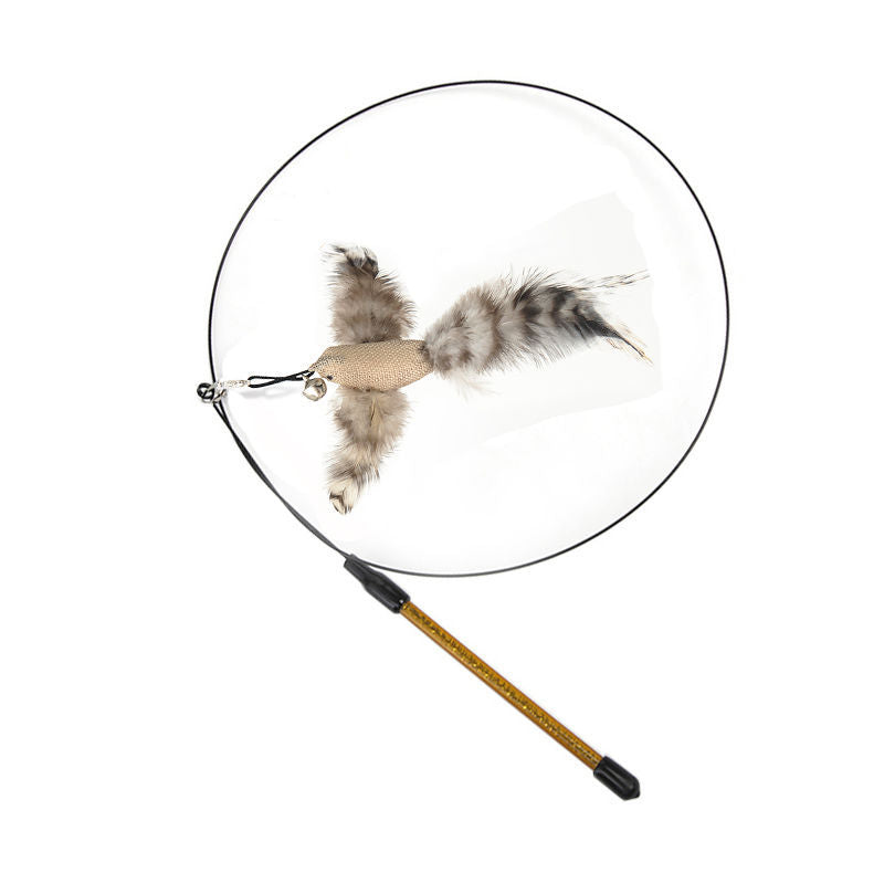 Steel Wire Feather Funny Cat Stick Long Rod Pets Fashion