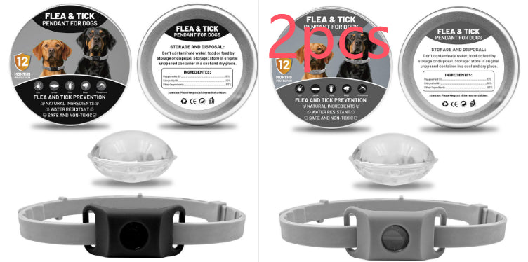 Pet Insect Repellent Button Collar Capsule Suit Pets Fashion