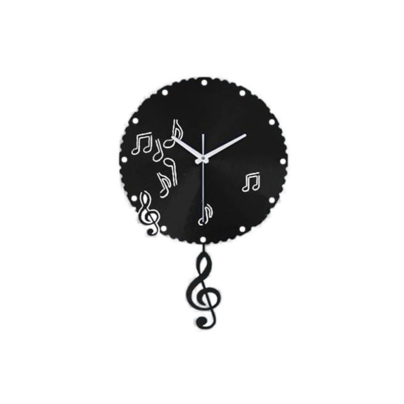 Modern Simple And Fashionable Notes Creative Wall Clock PearlNestDecor.com