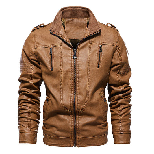 Washed leather jacket Best YouTube Store