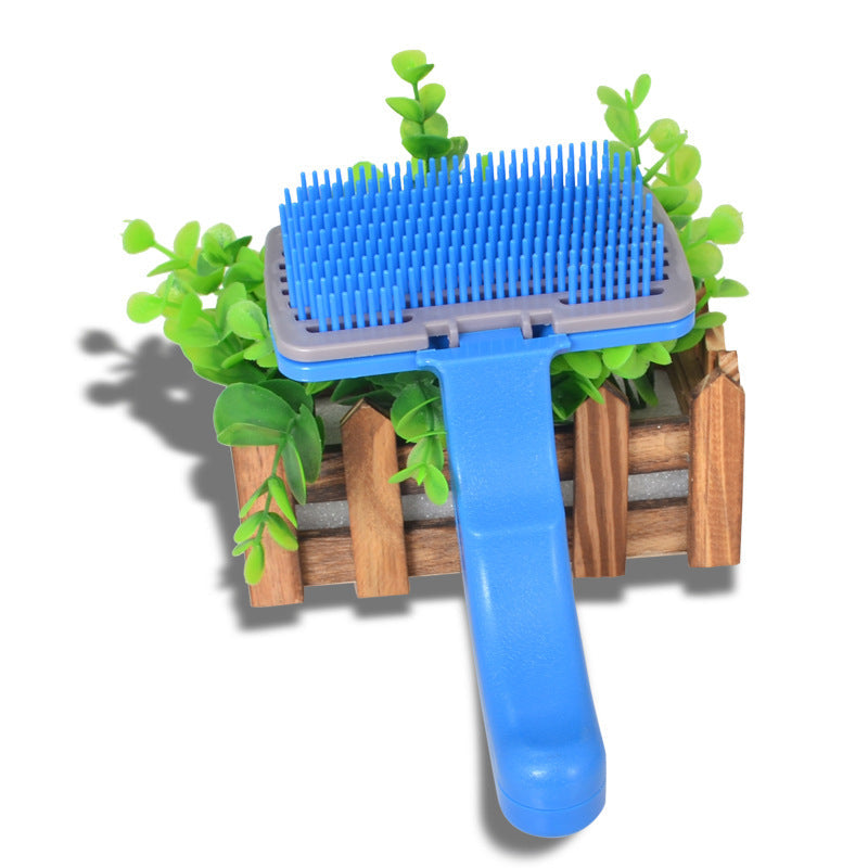 Pet Brush Comb Puppy Dog Cats Self Cleaning Combs Hair Trimmer Grooming Tools for Dog Animals Pet Cleaning Supplies Pets Fashion