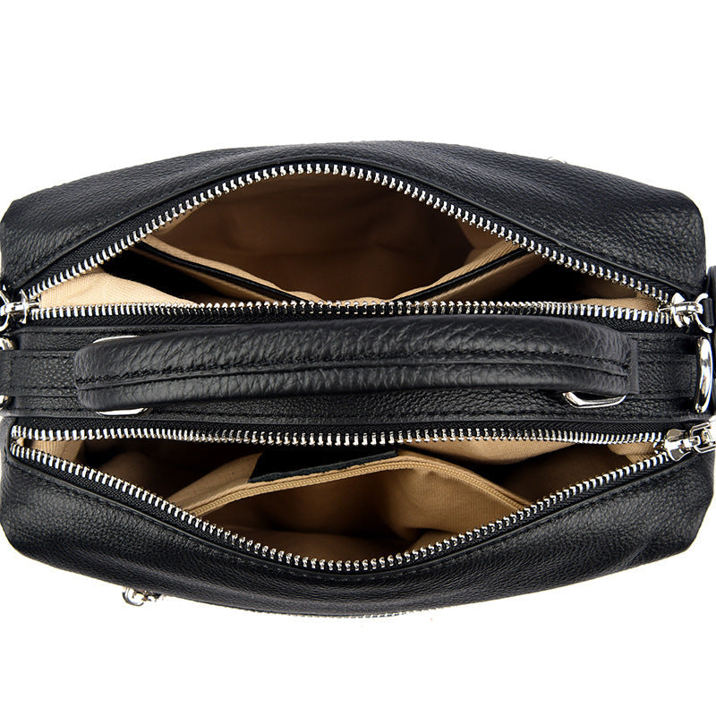 Womens Shoulder Bag Made From Premium Full-grain Cowhide For A Luxurious LadyShow.Store