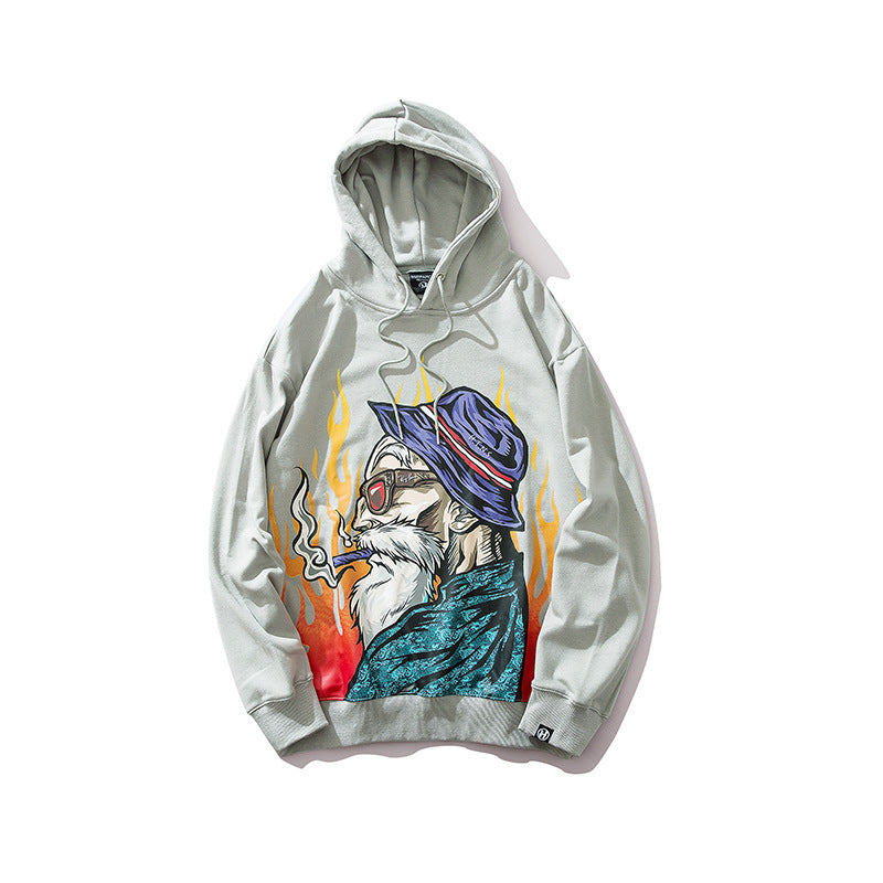 Long sleeve sweatshirt with ghost print