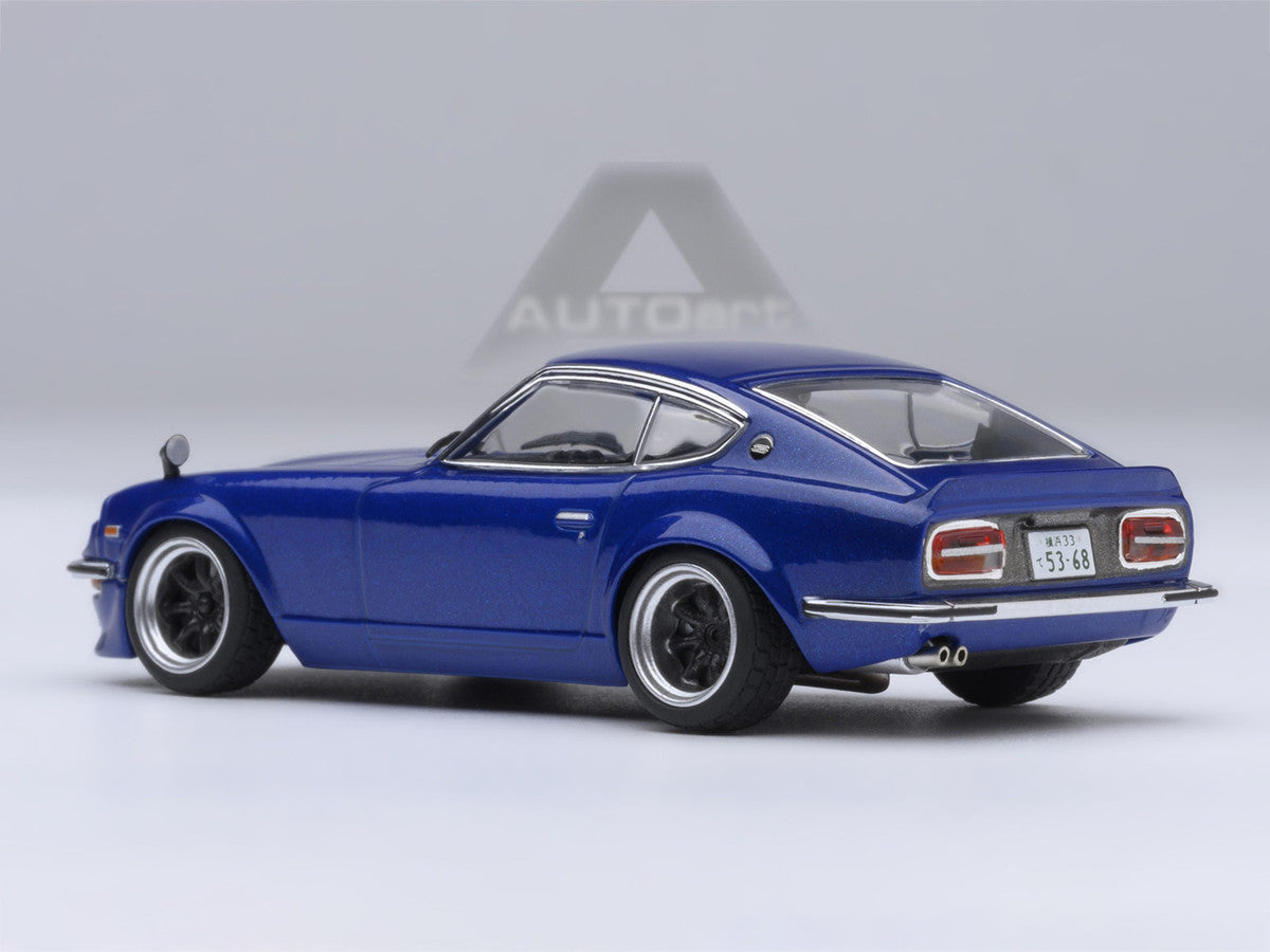 Nissan Fairlady Z RHD (Right Hand Drive) "Akuma No Z" Blue Metallic "Wangan Midnight - Comic #1 Version" Manga 1/64 Model Car by Autoart LuxuryLifeWay Online Store