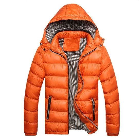 Warm men's padded jacket