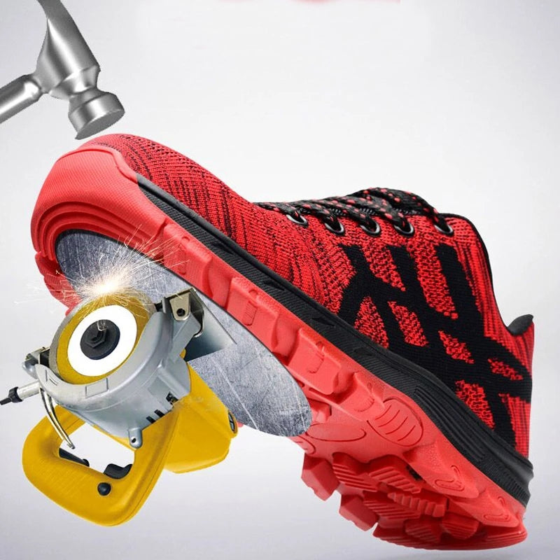Safety Work Shoes Indestructible Steel Toe Anti-puncture Sneakers