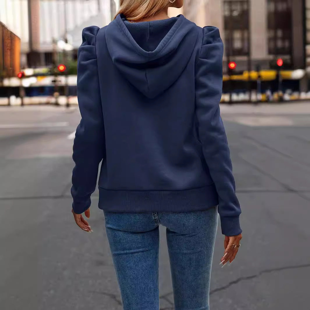 Solid Color Long-sleeved Casual Women's Top Sweater LadyShow.Store