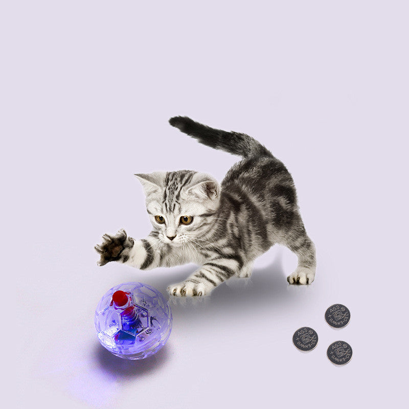 Cat Dog Toy Ball New Fashion Glowing Transparent Plastic Ball Pet Interactive Toy Funny Training Cat GlowBalls Toys Pet Products Pets Fashion