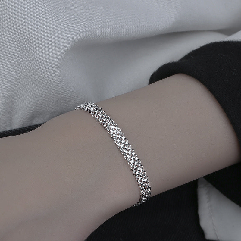 Multi-layer Lace Woven Round Beads Chain Bracelet LadyShow.Store