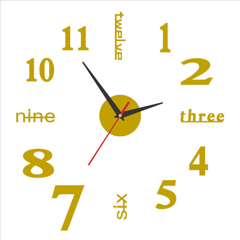 Creative wall mounted clock PearlNestDecor.com