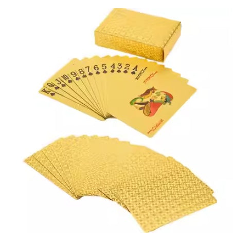 Playing Cards Gold Foil Playing Cards Waterproof CJD