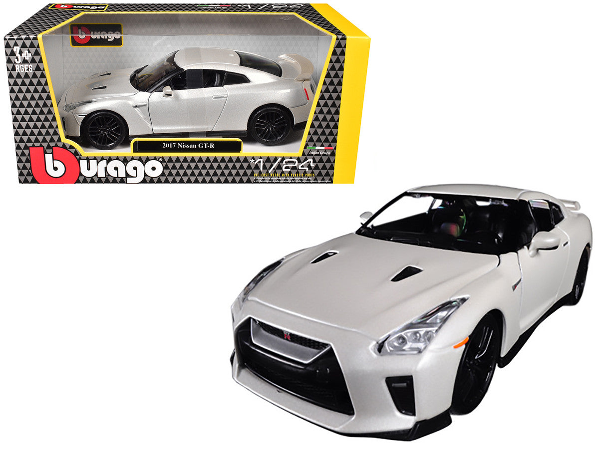 2017 Nissan GT-R R35 White 1/24 Diecast Model Car by Bburago LuxuryLifeWay Online Store