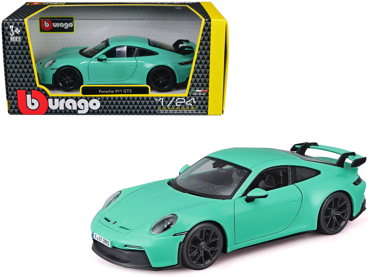 Porsche 911 GT3 Light Green 1/24 Diecast Model Car by Bburago LuxuryLifeWay Online Store