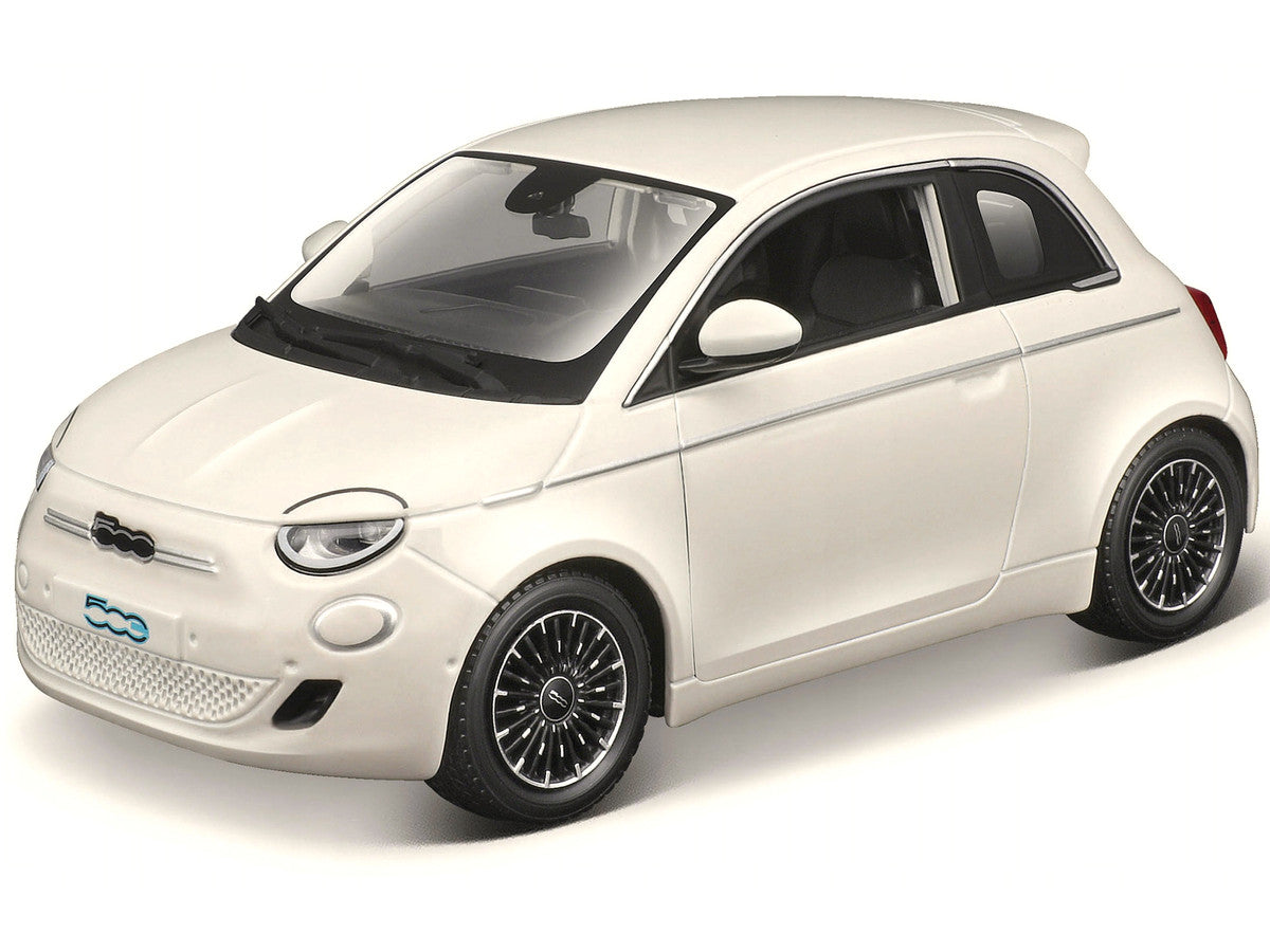 2023 Fiat 500e White 1/24 Diecast Model Car by Bburago LuxuryLifeWay Online Store
