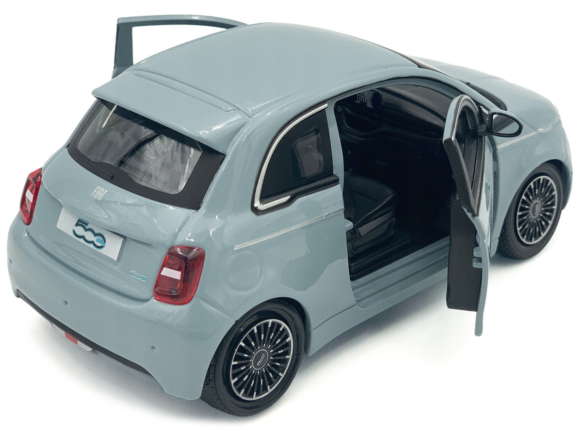 2023 Fiat 500e Light Blue 1/24 Diecast Model Car by Bburago LuxuryLifeWay Online Store