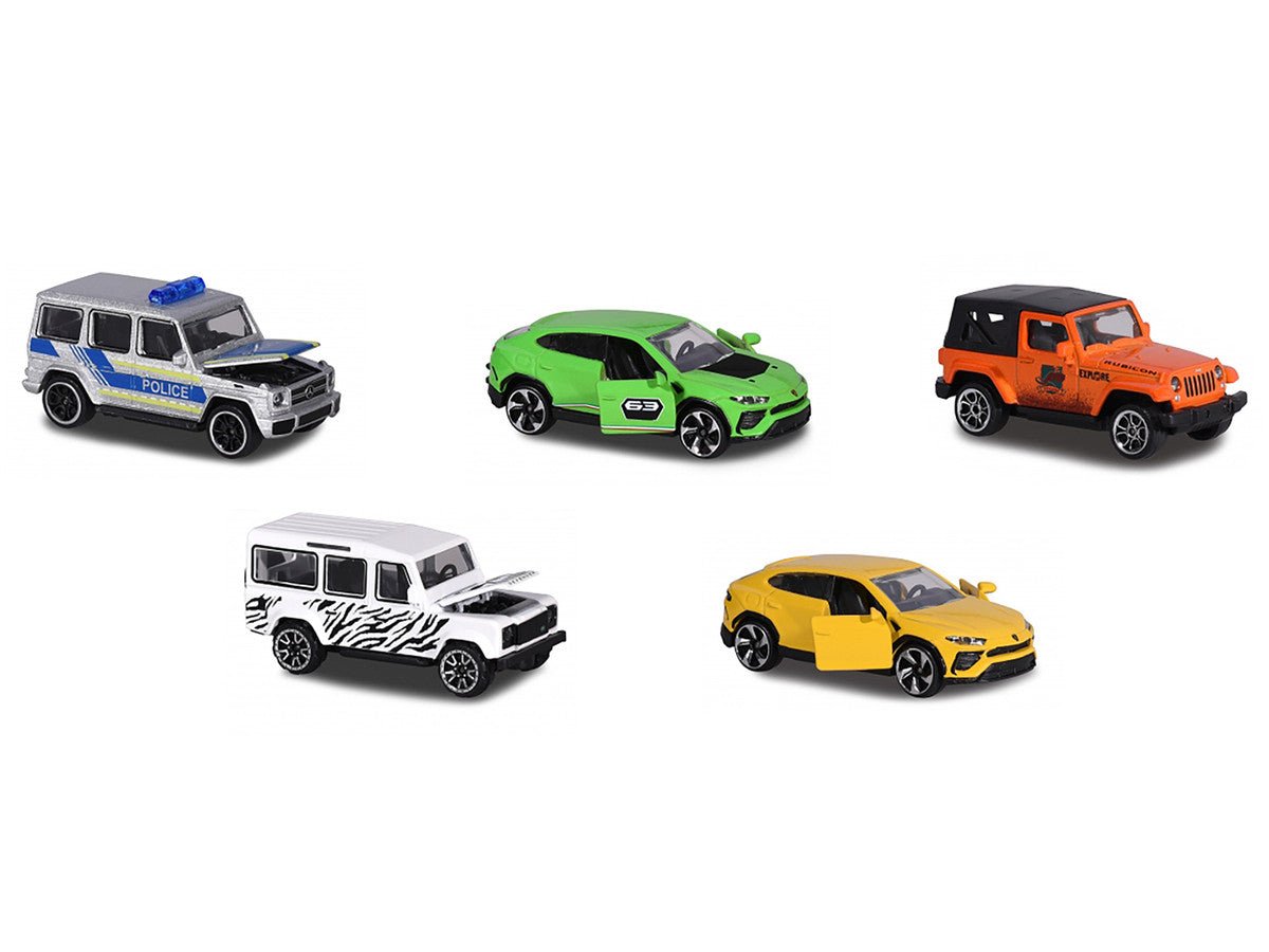 4x4 SUV Giftpack 5 piece Set 1/64 Diecast Model Cars by Majorette LuxuryLifeWay Online Store