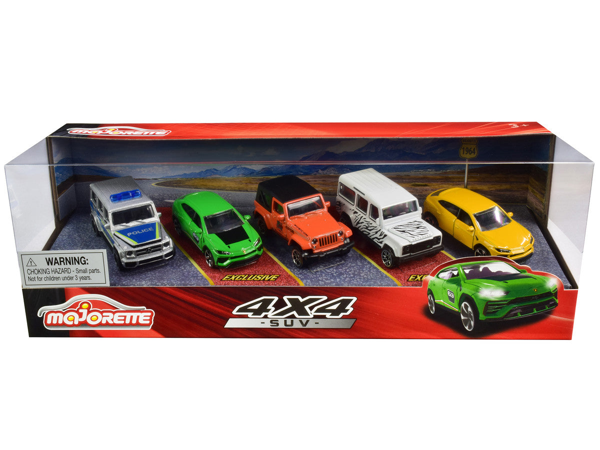 4x4 SUV Giftpack 5 piece Set 1/64 Diecast Model Cars by Majorette LuxuryLifeWay Online Store