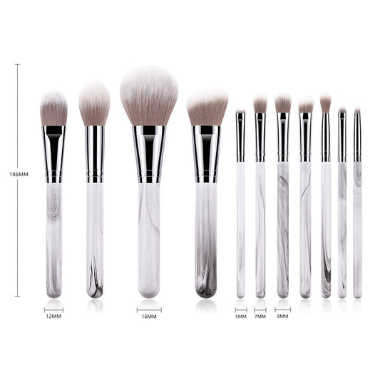 11-Piece Makeup Brush Set with Landscape Powder Brush LadyShow.Store
