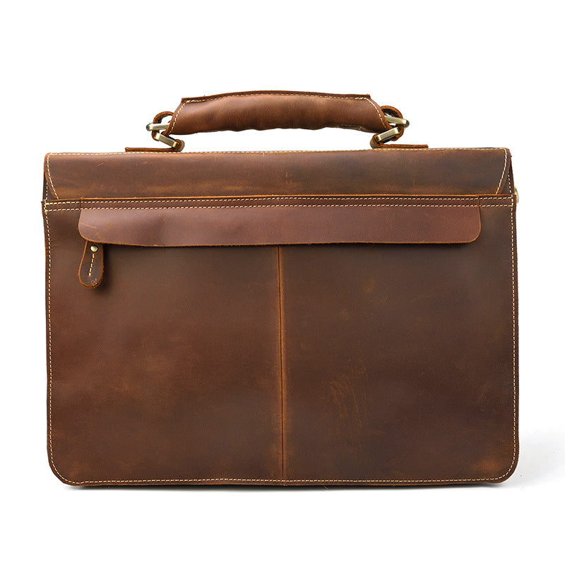 Men's leather briefcase CJD