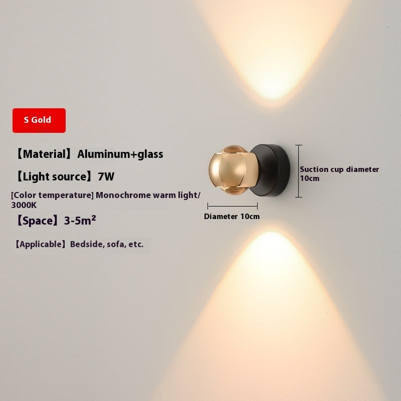Modern Minimalist Creative Rotatable Bedside Wall Lamp PearlNestDecor.com