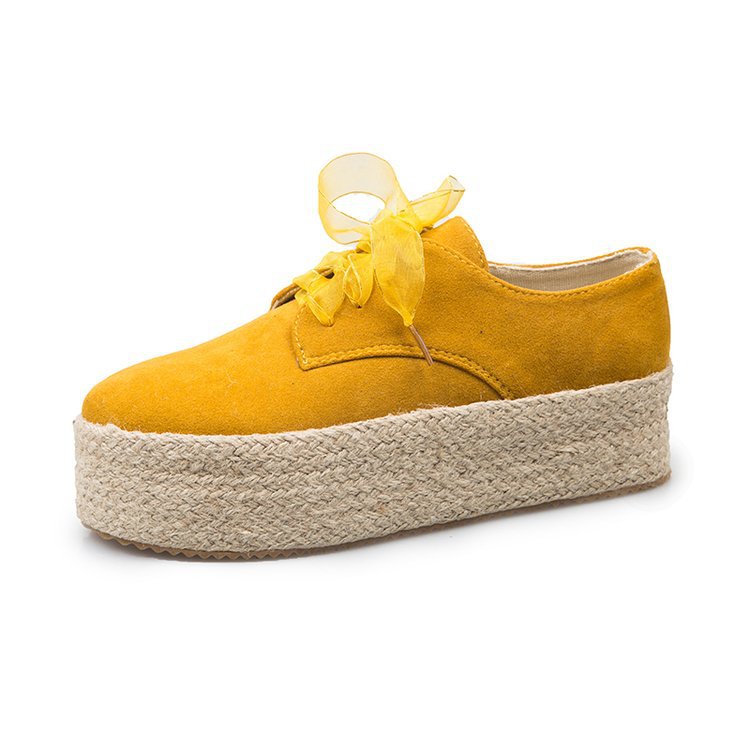 Women's round-toe lace-up casual shoes LadyShow.Store