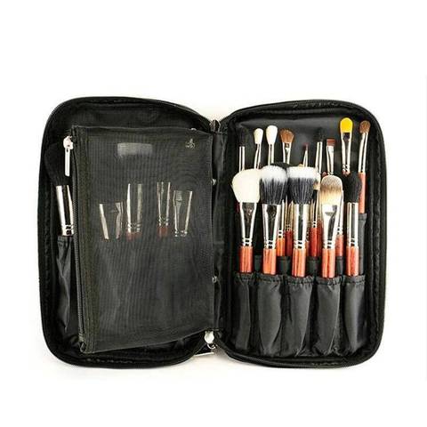 Pu professional makeup brush bag storage