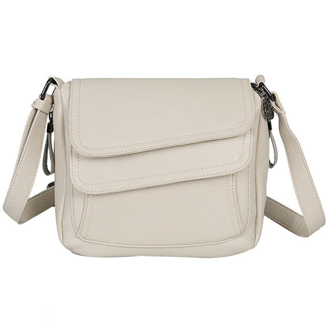 Winter style white handbag luxury leather handbag