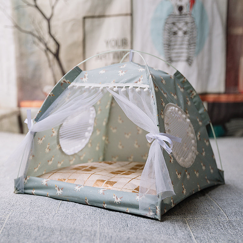 Semi-enclosed pet bed Pets Fashion