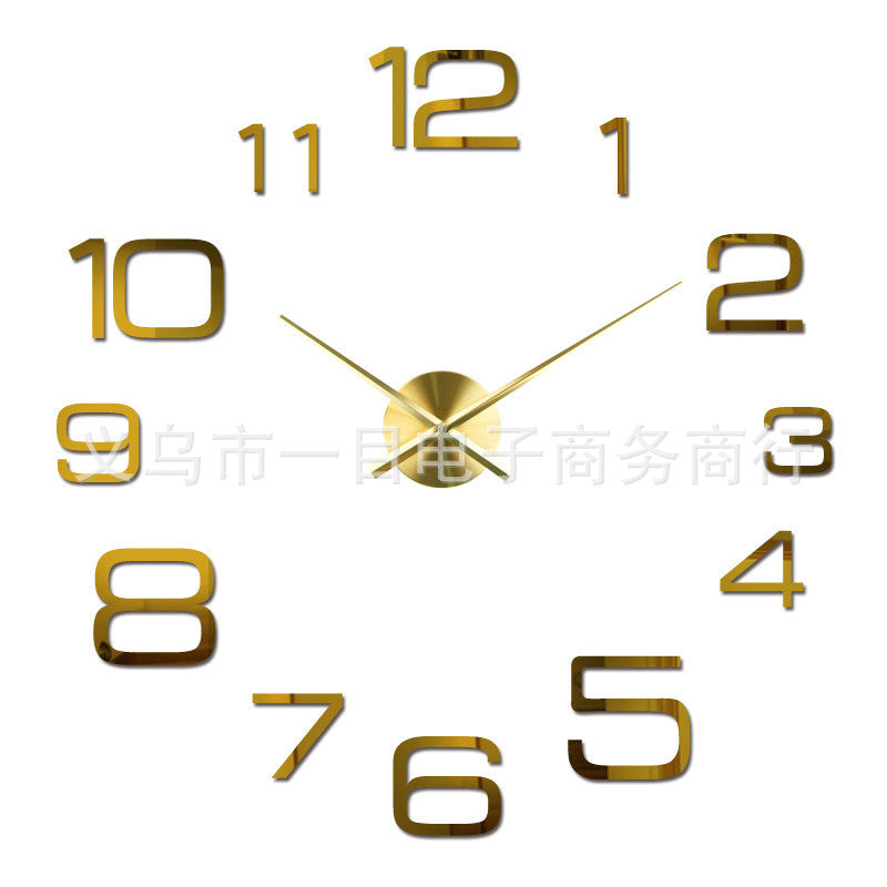 Creative Wall Sticker Decoration DIY Acrylic Clock PearlNestDecor.com