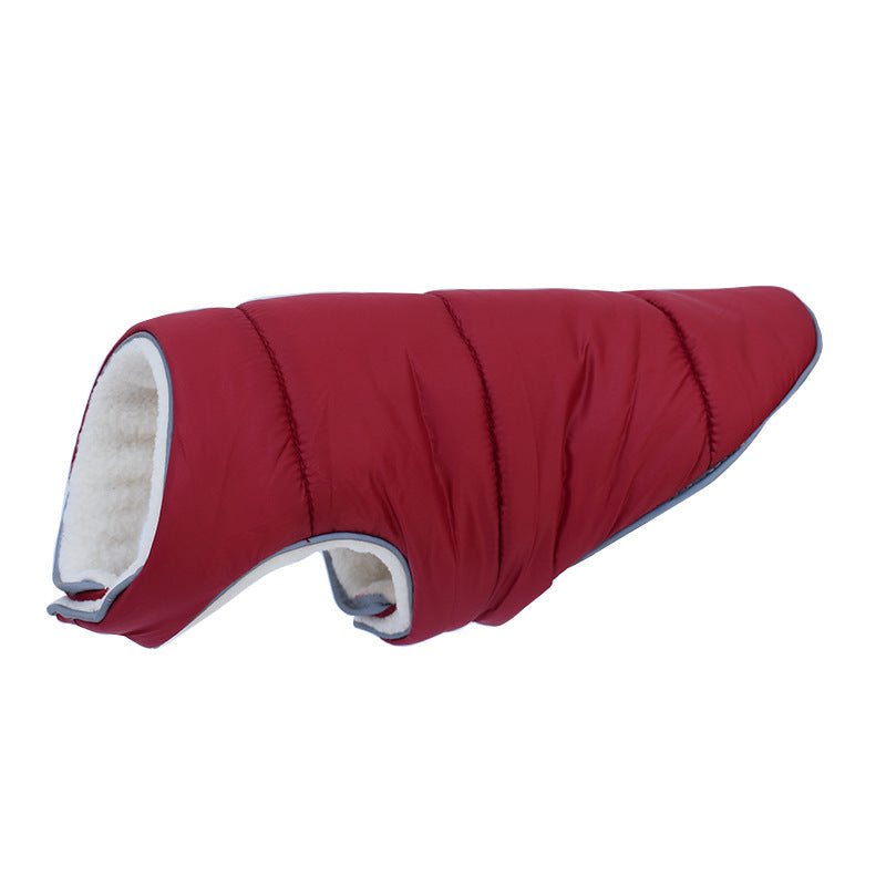 Pet Jacket Warm Winter Dog Clothes Reflective Puppy Clothing Vest Comfortable Fleece Pet Dogs Coat For Small Medium Large Dogs Pets Fashion