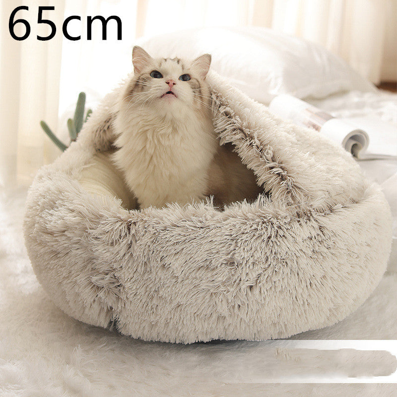 2-in-1 Plush Pet Bed Pets Fashion