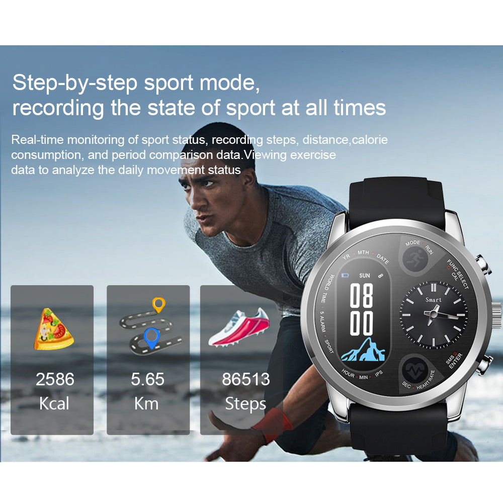 Smart watch with dual time zone display Best YouTube Store