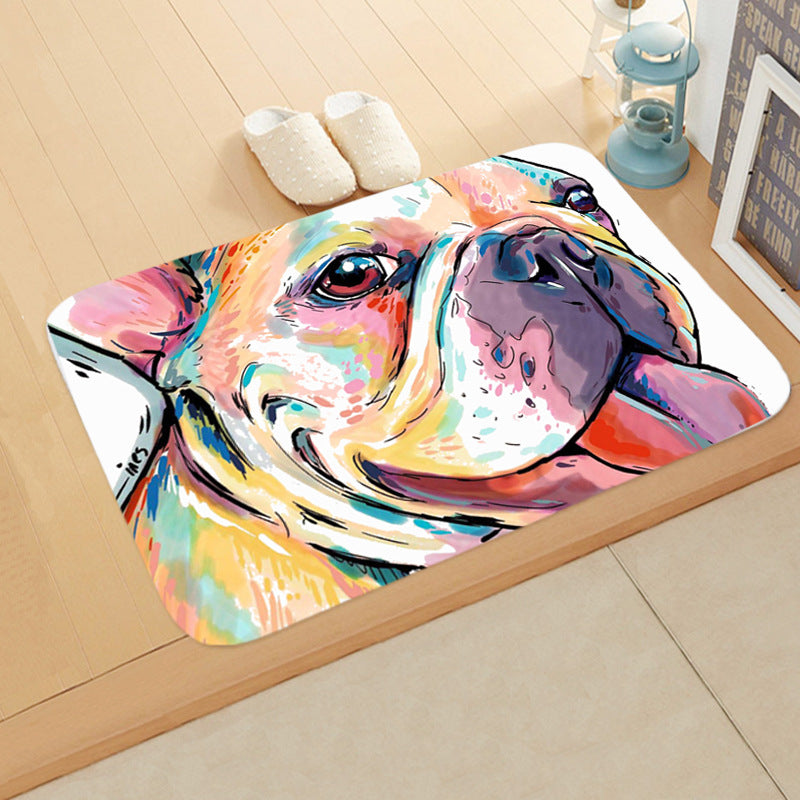 Digital Printing Floor Mat Bathroom Kitchen Toilet Absorbent non-slip Mat