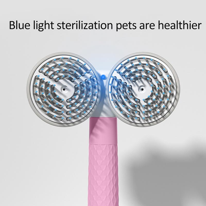 Pet Cat Brush Dog Slicker Brush Double-headed Negative Ion One-button Self Cleaning Dog Cat Hair Removal Pets Products Pets Fashion