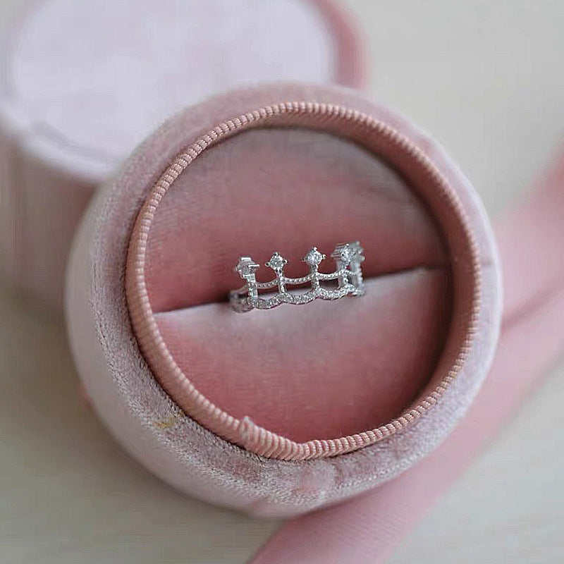 S925 Silver Lace Skirt Ring LadyShow.Store