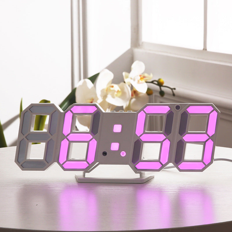 3D LED Wall Digital Clock PearlNestDecor.com