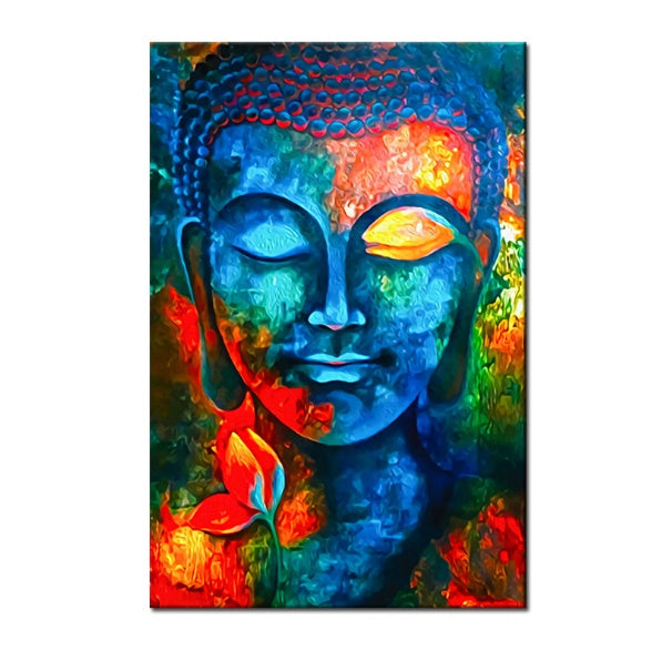 God Buddha Wall Art Canvas  Modern Buddha Canvas Art Paintings On The Wall Canvas Pictures Buddhism Posters Wall Decor PearlNestDecor.com