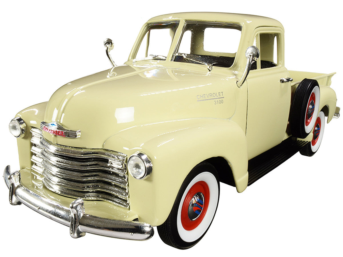 1953 Chevrolet 3100 Pickup Truck Cream 1/24-1/27 Diecast Model Car by Welly LuxuryLifeWay Online Store