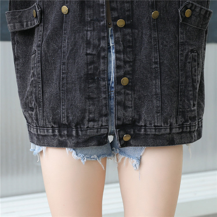 Vintage Fashion Denim Coat NorixaFashion.com